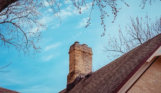 Chimney roofing work